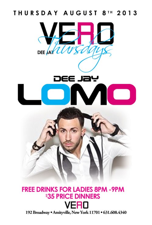 LADIES NIGHT Thursday at Vero in Amityville, NY